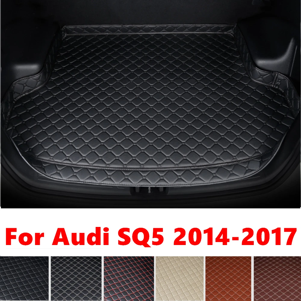 High Side Car trunk mat for AUDI SQ5 2017 2016 2015 2014 Tail Boot Tray luggage Pad Rear Cargo Liner Cover Interior Accessories