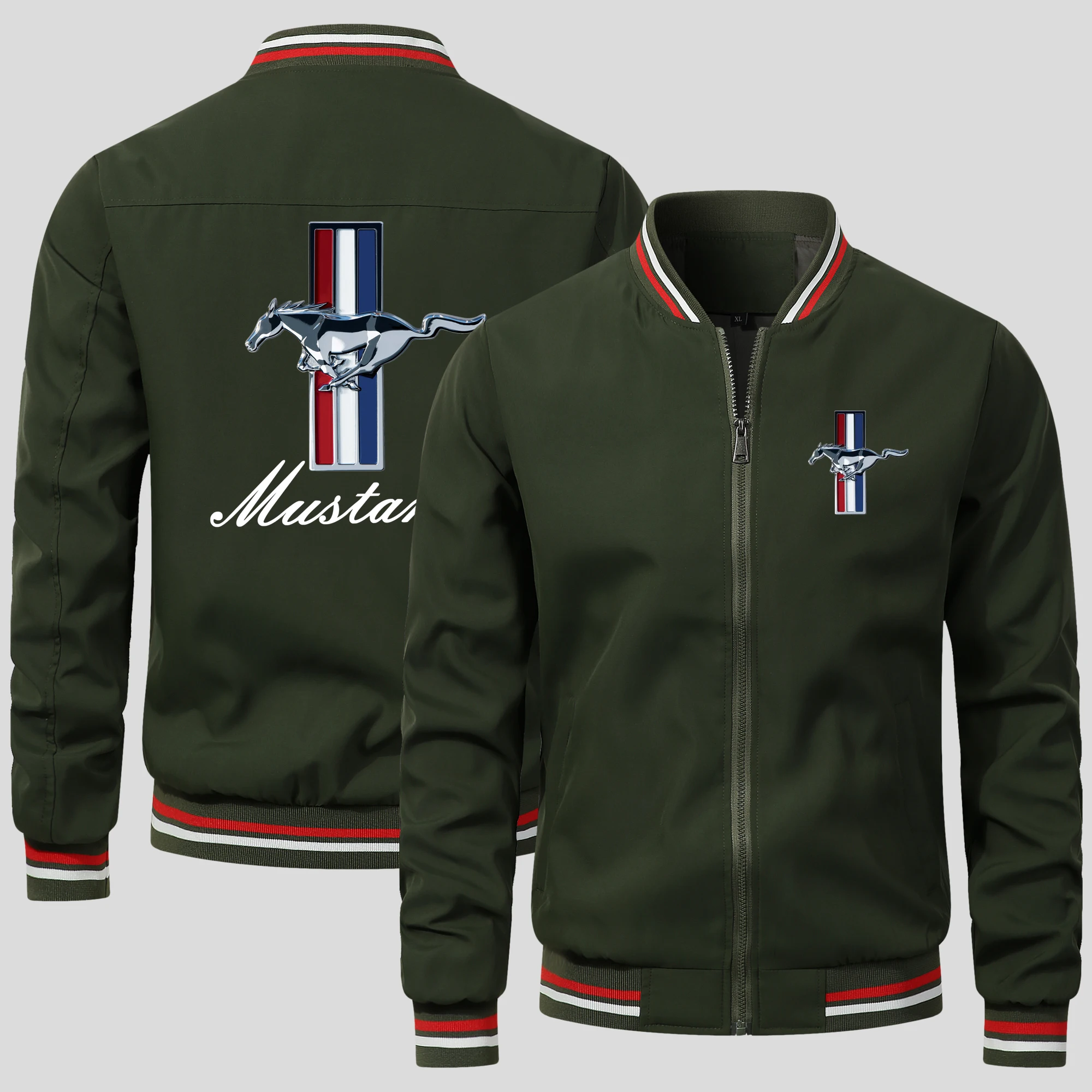 2024 neue trend ige heiße Verkauf Ford Mustang Logo Herren jacke Modemarke Jacke hochwertige übergroße Moto Racing atmungsaktive Tops