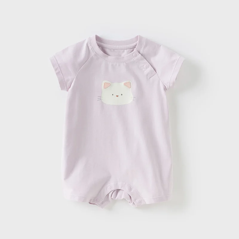 Dave Bella Baby Short Sleeve Jumpsuit Romper Newborn Creeper Summer Boys Romper Casual Cotton Comfortable DB2235928-A