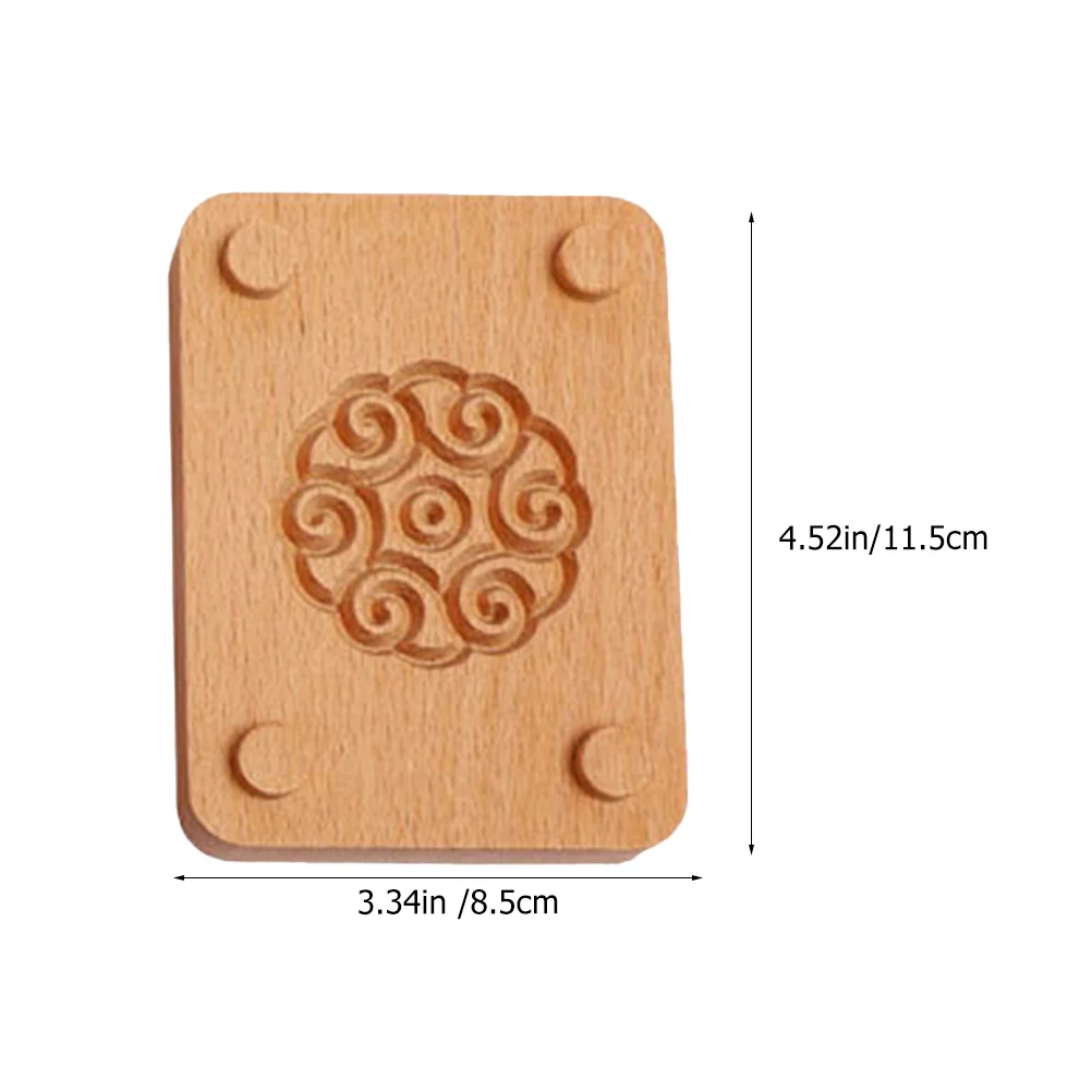 

1 набор двухслойных деревянных ручных пресс-формов для лунного торта, инструменты для изготовления кондитерских изделий, форма для торта с зеленой фасолью, принадлежности для выпечки, кухня