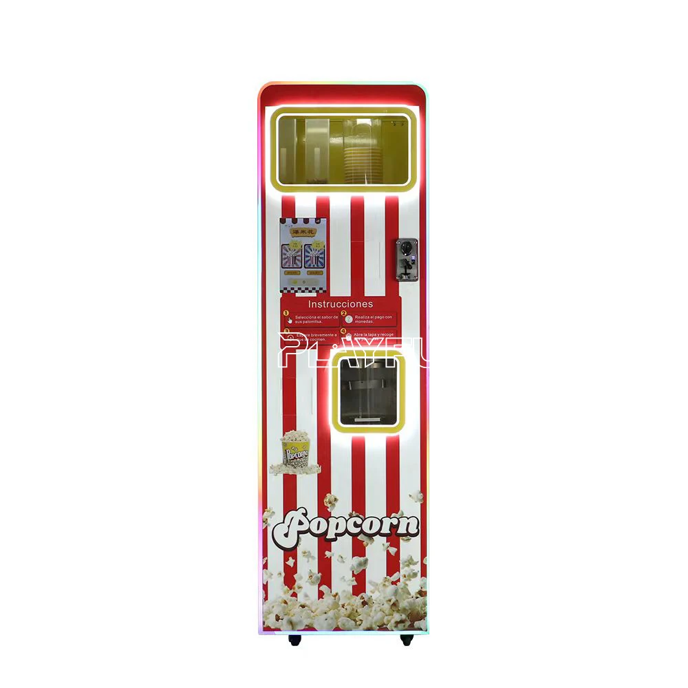Kommerzielle Selbstbedienung Automatische Mais Snacks Popcorn Verkaufsautomat Popcorn Maker Maschinen