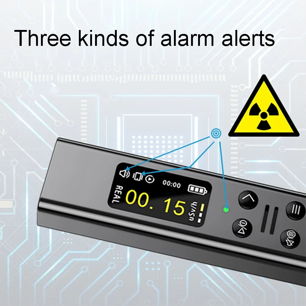 Nuclear Radiation Detector For Geiger Counter Tube Personal Dosimeter With TFT Display Alarm For Gamma For X For Ray Testing