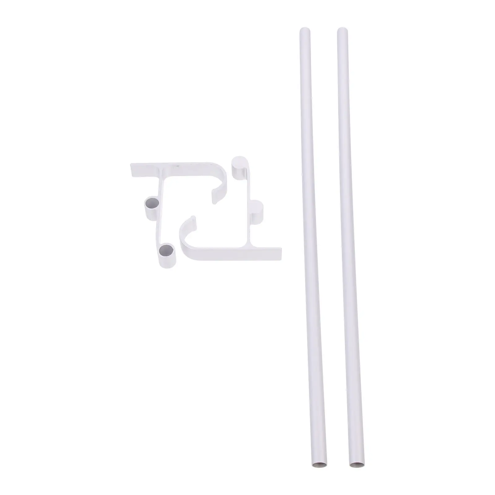 

1Set Wall-Mounted Towel Rack White Iron Nail-Free Bathroom Hanging Shelf Towel Storage Organizer Space-Saving Non-Punch Rack