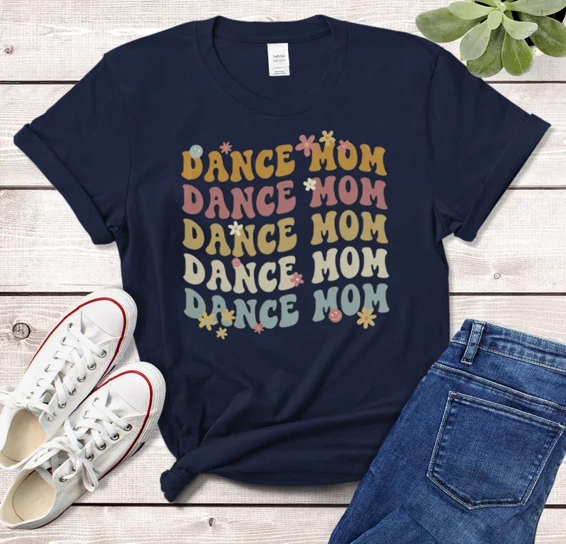 Dance Mom Shirt Groovy Dance T-shirt Comfort Colors Tee for the Chic Dance Short Sleeve Top Tees O Neck 100% cctton Streetwear