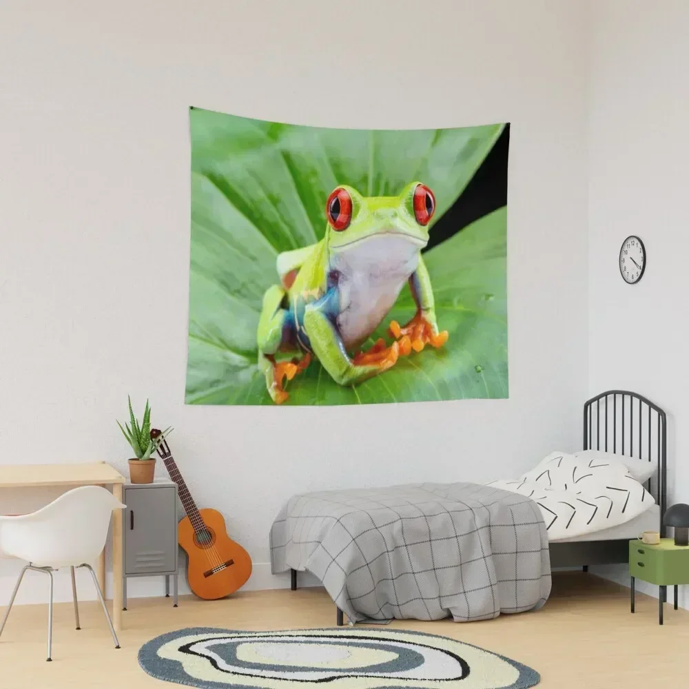 

Red Eyed Tree Frog, Agalychnis Callidryas Tapestry Cute Room Decor Room Decoration Accessories Home Supplies Tapestry