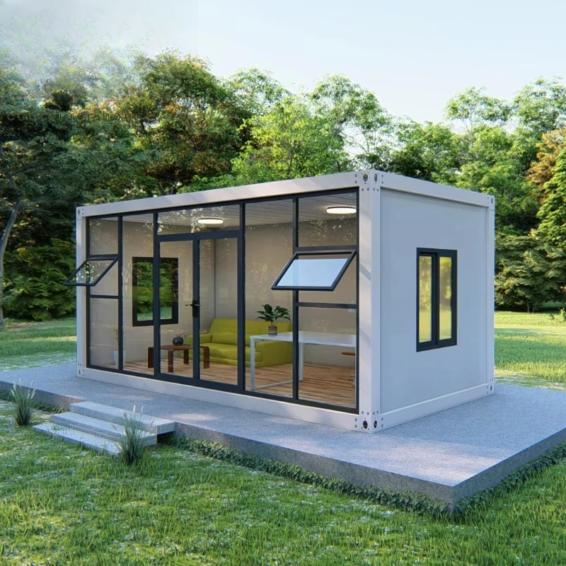 

Direct Sales Modern White Prefabricated Villa Flat Packaging Expandable Steel Mobile Container Fast Construction Life
