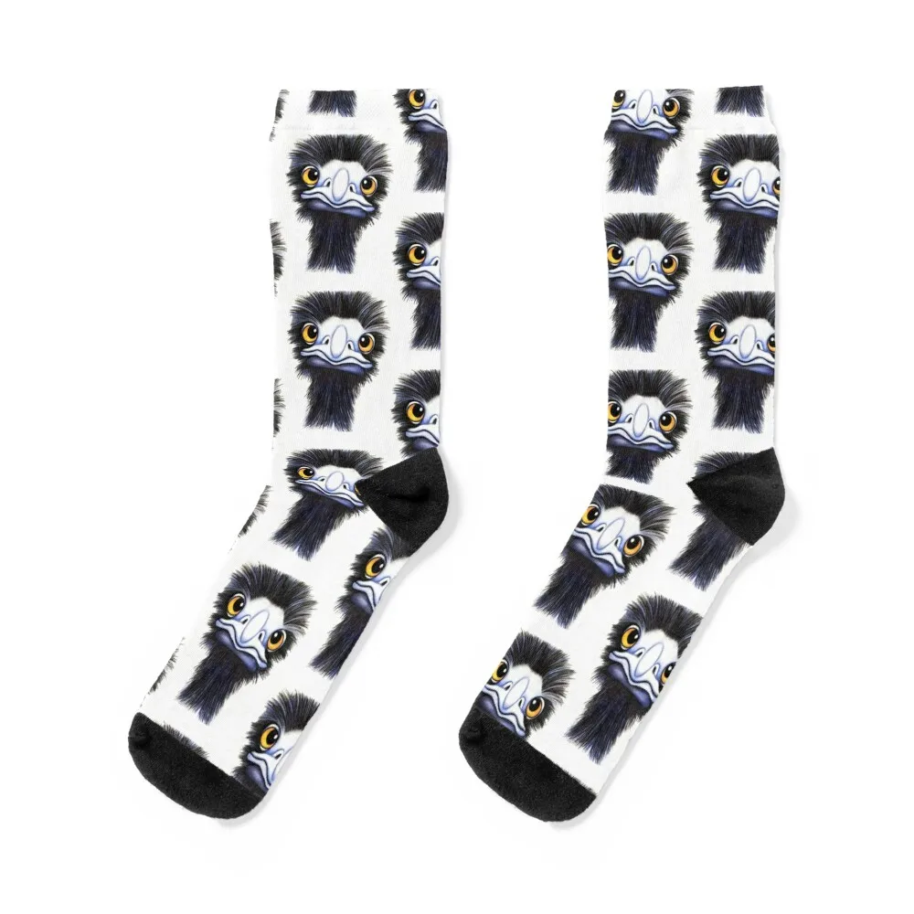 

Eddie the Emu Socks funny gifts kawaii basketball Antiskid soccer Socks For Men Women's