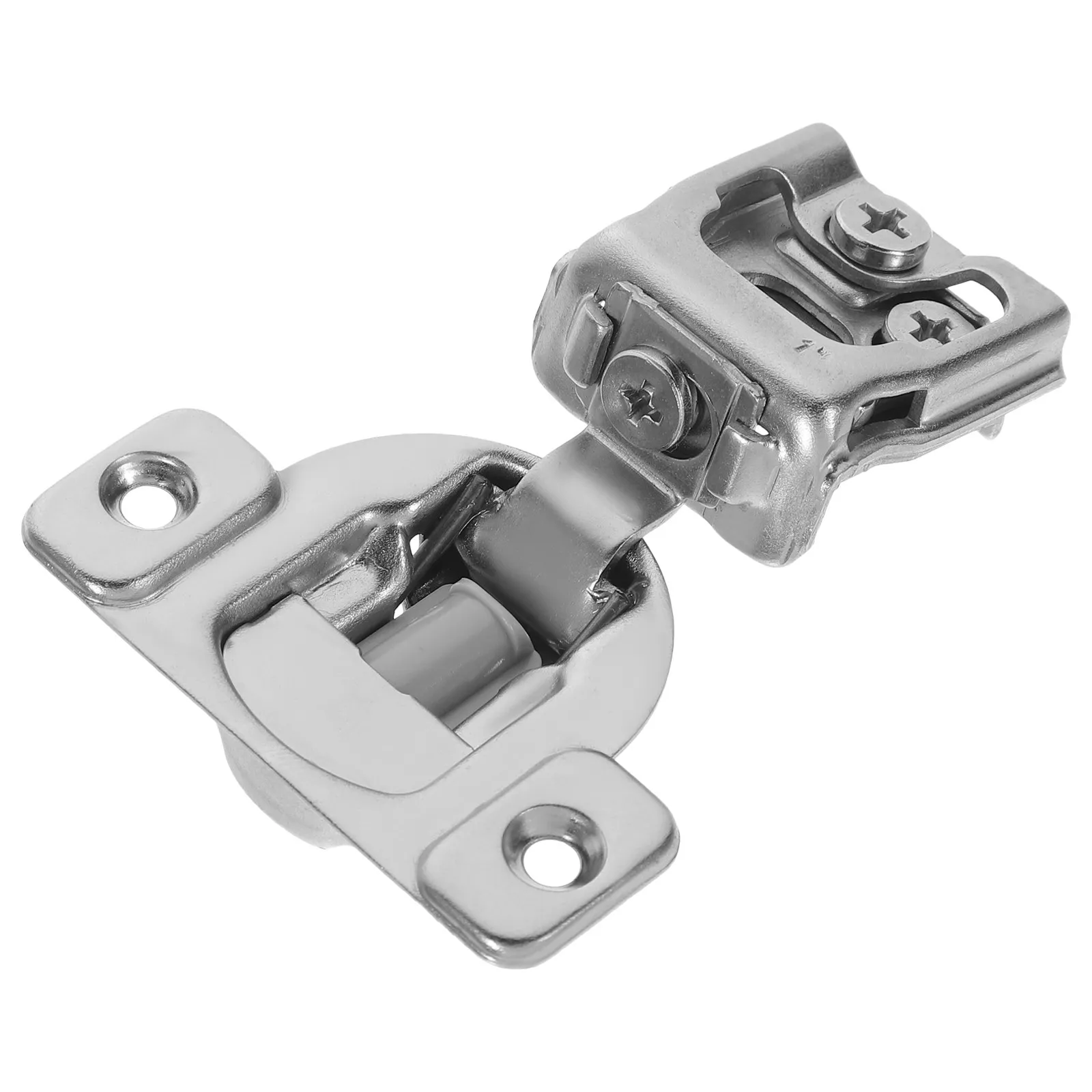 Full Overlay Soft Close Cabinet Hinges for Frameless Kitchen Cabinets, Stainless Steel Door Hinge Set