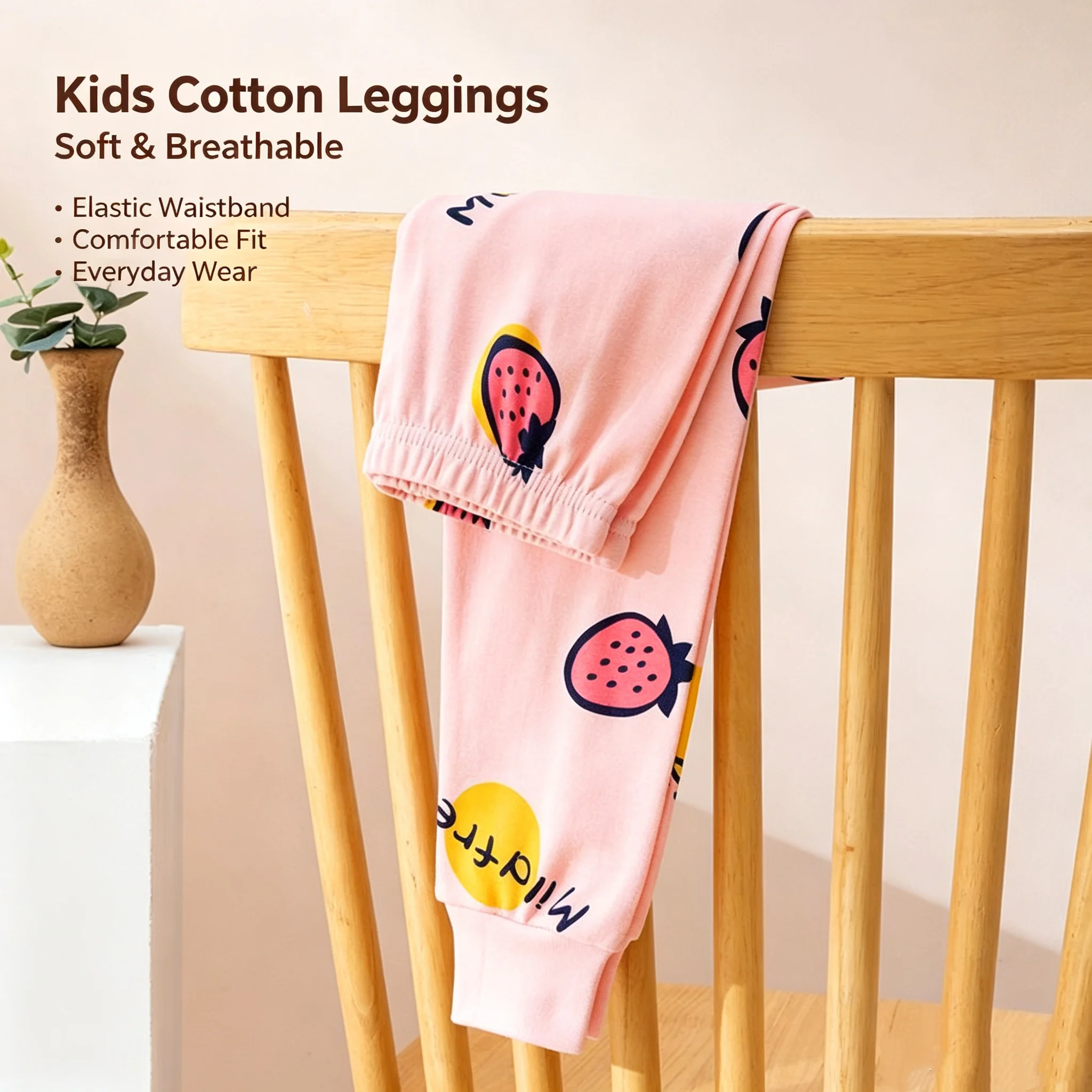 Children's Spring and Autumn Winter Long Johns Pure Cotton Girls' Pajama Pants Bottoming Thermal Line Pants Medium Baby Trousers