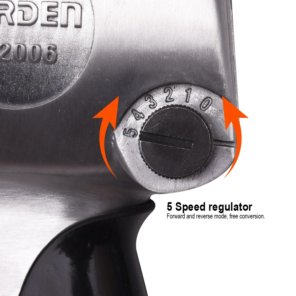 CE Approved 640N.m Air Tools 1/2" Heavy Duty Air Impact Wrench - view 2