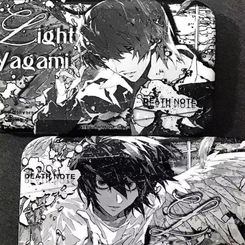 Death Note Badge Light Yagami L Lawliet Anime Peripheral Creativity Black White Manga Pattern Badge Bag Decoration Collectible