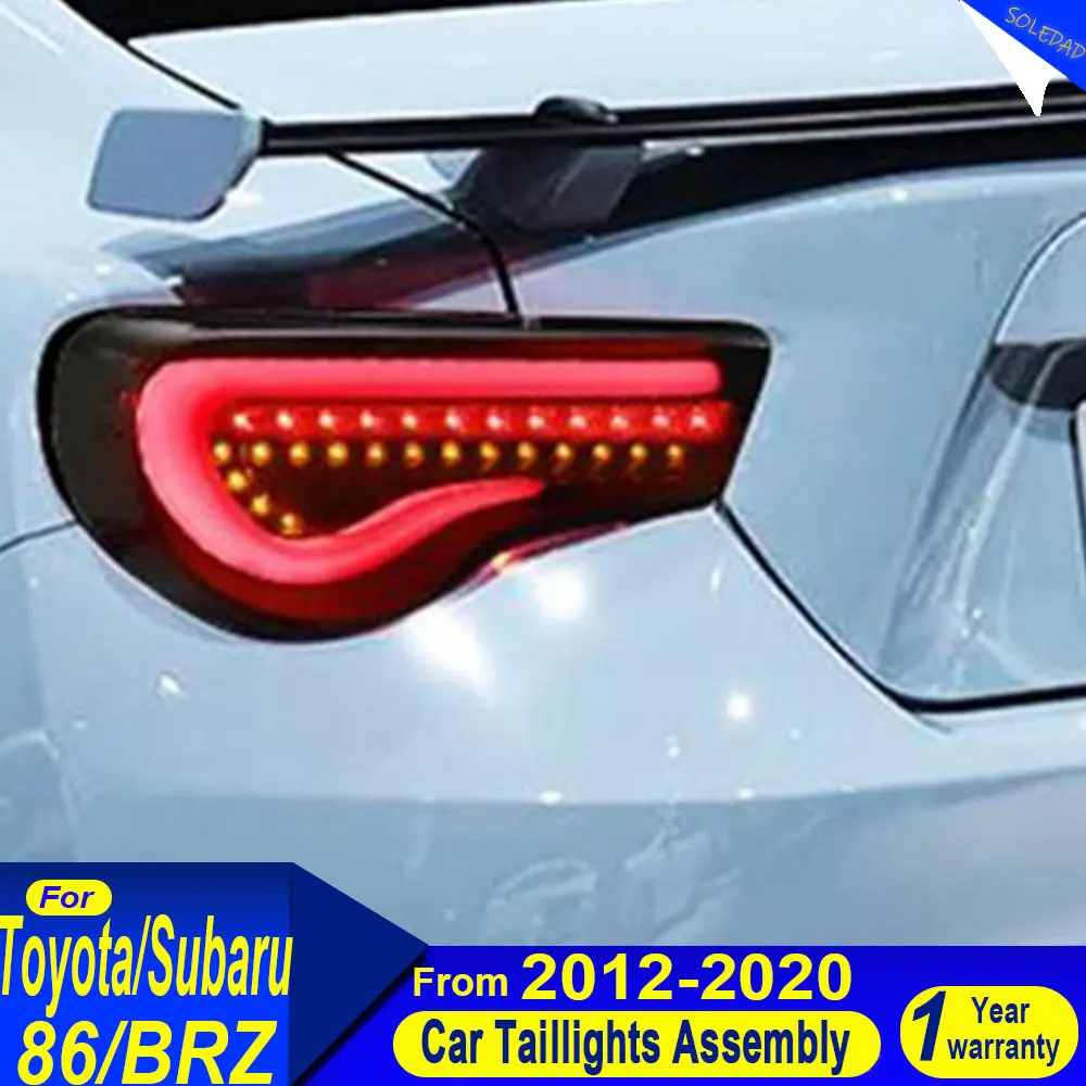 

For Toyota 86GT Subaru BRZ 2012-2020 Auto Rear Back Lamps Upgrade Dynamic Turn Signal Accessories LED Car Taillight Assembly