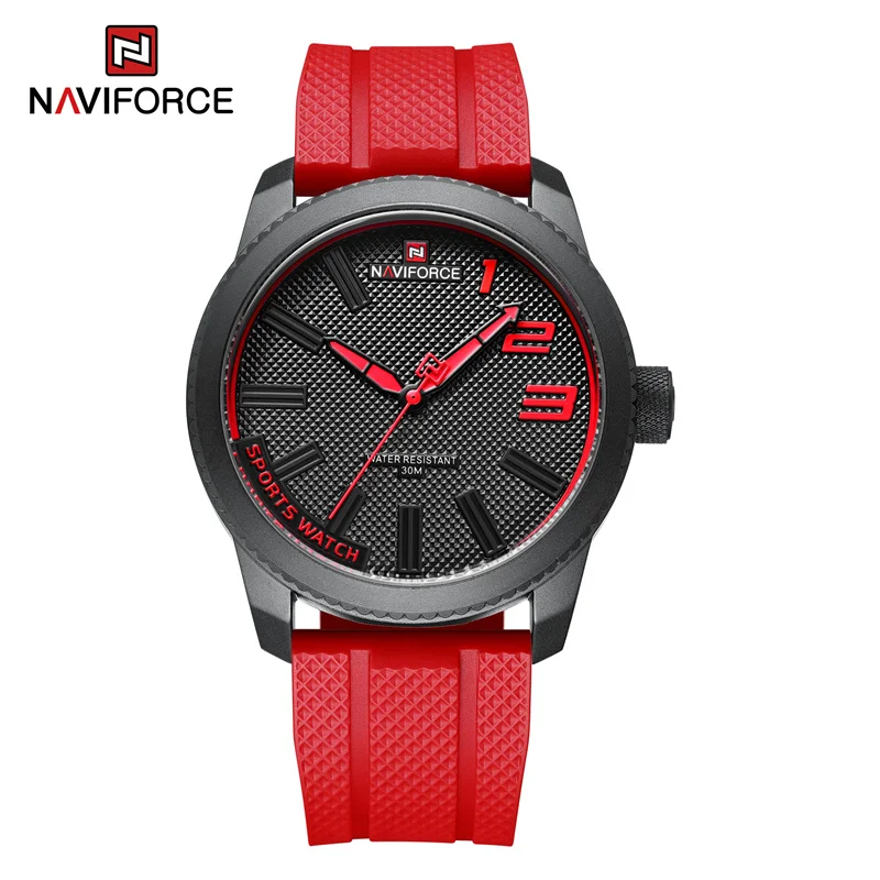 NAVIFORCE Top Luxus Marke Quarzuhr Männer Silikon Armband Militär Uhren 30 ATM Wasserdichte Armbanduhr Relogio Masculino 2022 7