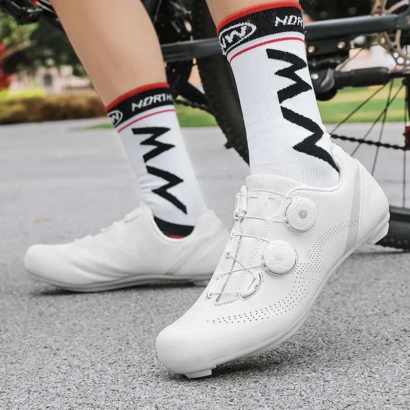 

New Professional MTB Road Bike Shoes Ultralight Double Buckles Cycling Sneakers Shoes Self-Locking Bicycle Cleat Shoes Hot Sale