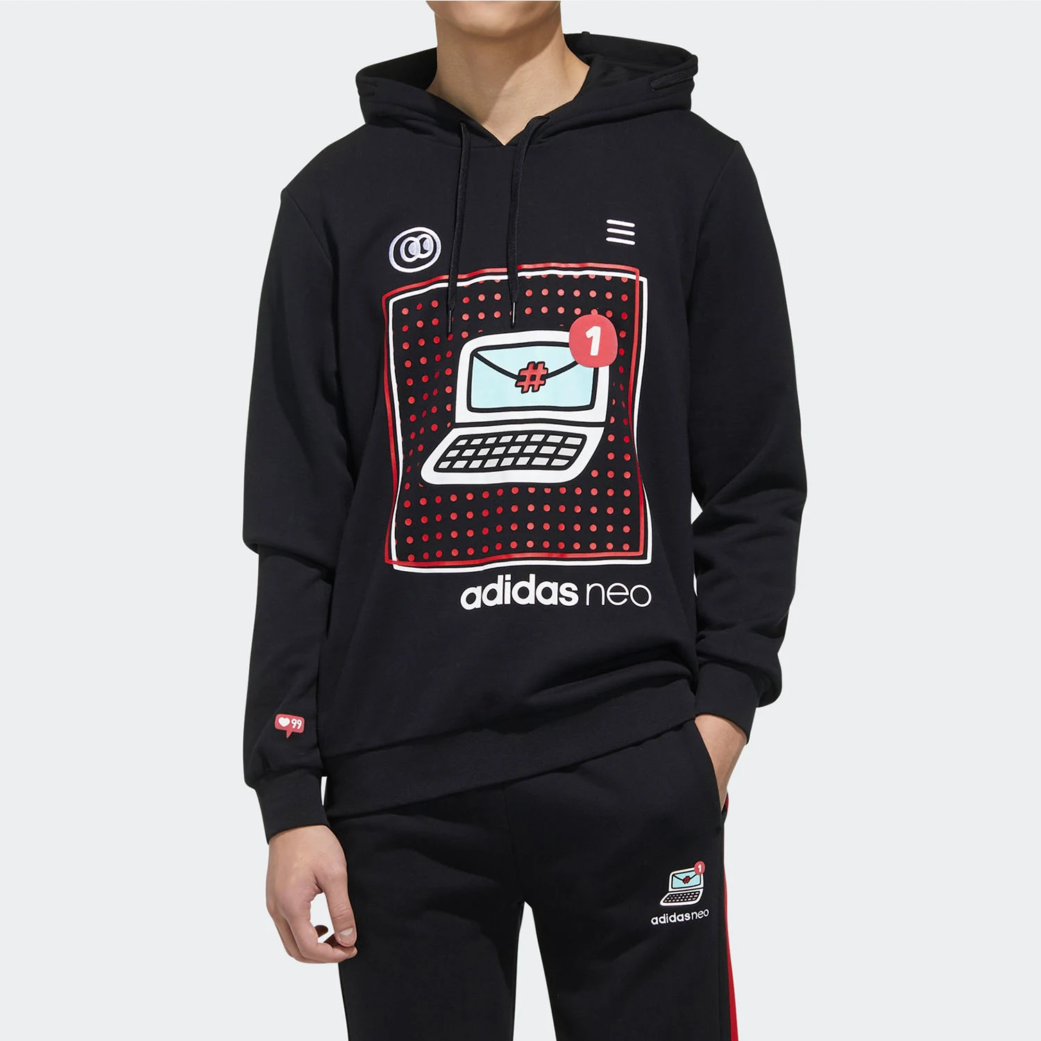 

Оригинальная мужская повседневная спортивная толстовка с капюшоном Adidas NEO FU0222