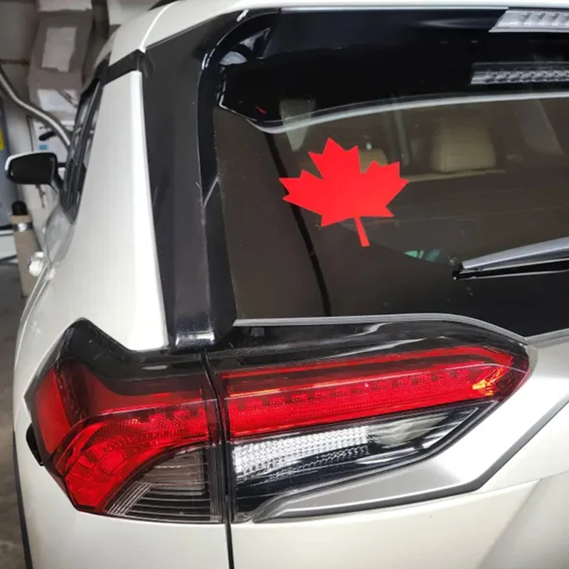 Canada Maple Leaf Car Stickers Decoration Window Fuel Tank Cap Exterior Accessories Outdoor Stickers Waterproof PVC Vinyl Decals