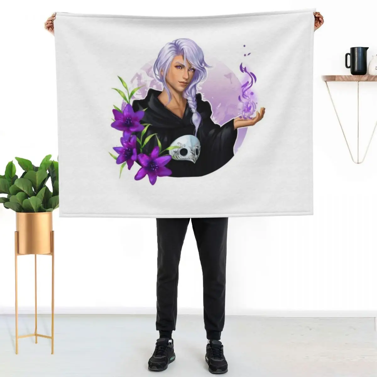 

Hythlodaeus FF14 Throw Blanket Flannel Fleece Soft Warm Throw Blanket