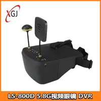 FPV Video Goggles LS-800D 5.8G Receiver 40CH 5 Inch Screen DVR Recording for Remote Control Car and Drone FPV