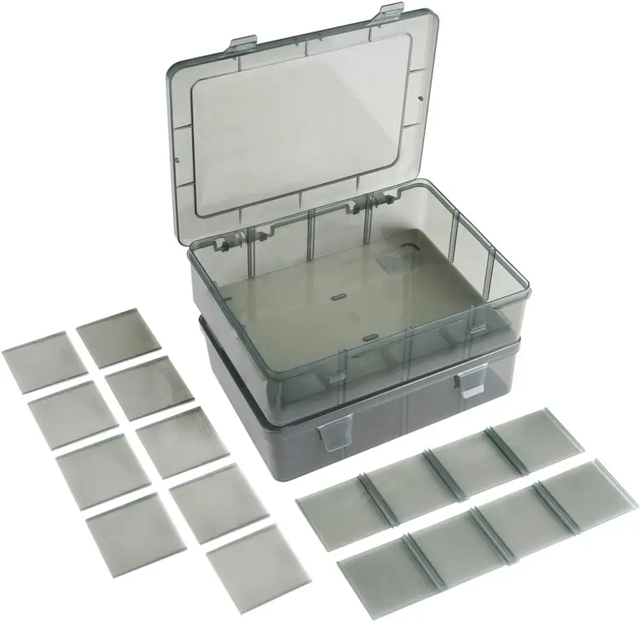 

Plastic Storage Organizer Box with Dividers, 12 Grid 2 Pack for Jewelry, Crafts, Beads, and Parts