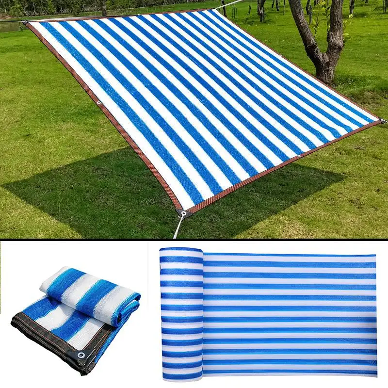 New Upgrade HDPE Sunshade Net Outdoor Garden Stripe Privacy Fence Screen Balcony Terrace Safety Privacy Nets Sun Shade Sail