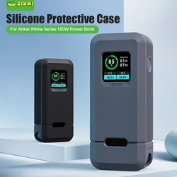 Silicone Case for Anker Prime 12,000 mAh 130W Power Bank TF/SIM card PIN storage Carrying Travel Case Storage Bag Accessories
