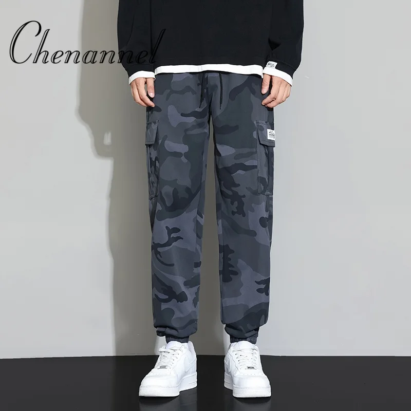 

Camouflage Work Pants for Men, Elastic Spring Summer Autumn Casual Trousers