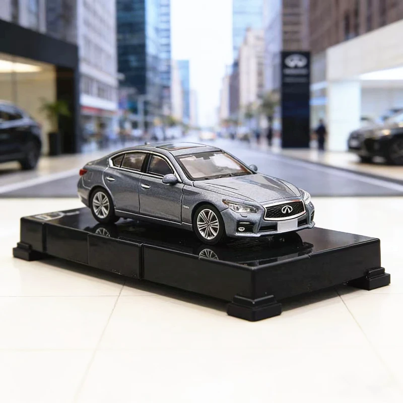 

Новая коллекционная модель автомобиля Infiniti Q50S Coupe в масштабе 1:64, литая под давлением, из металлического сплава, имитация миниатюрной машины, подарок для детей