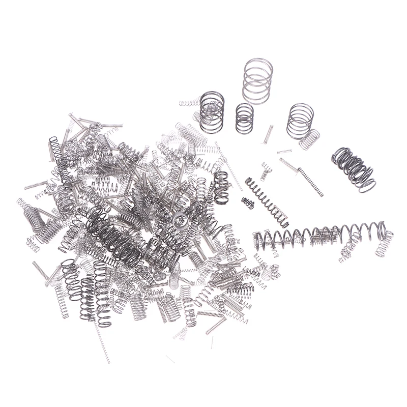 200Pcs Size 10-2cm Mixed Mini Spring Parts Hardware Accessories Stainless Steel Compression Spring Ballpoint Pen Spring
