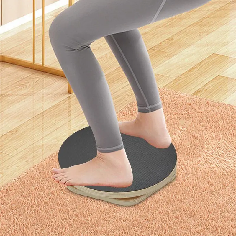 

Exercise Twist Board Balance Twist Board Wood Core Waist Twister Body Toning Abdominal Sculptor Portable Twisting Disc For