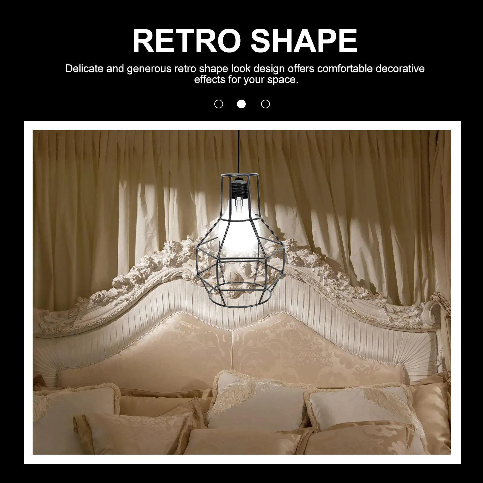 

Chic Iron Lamp Shade Hollow Retro Wall Light Cover for Living Room Study Library Ambient Lighting Decoration Lamp Shade