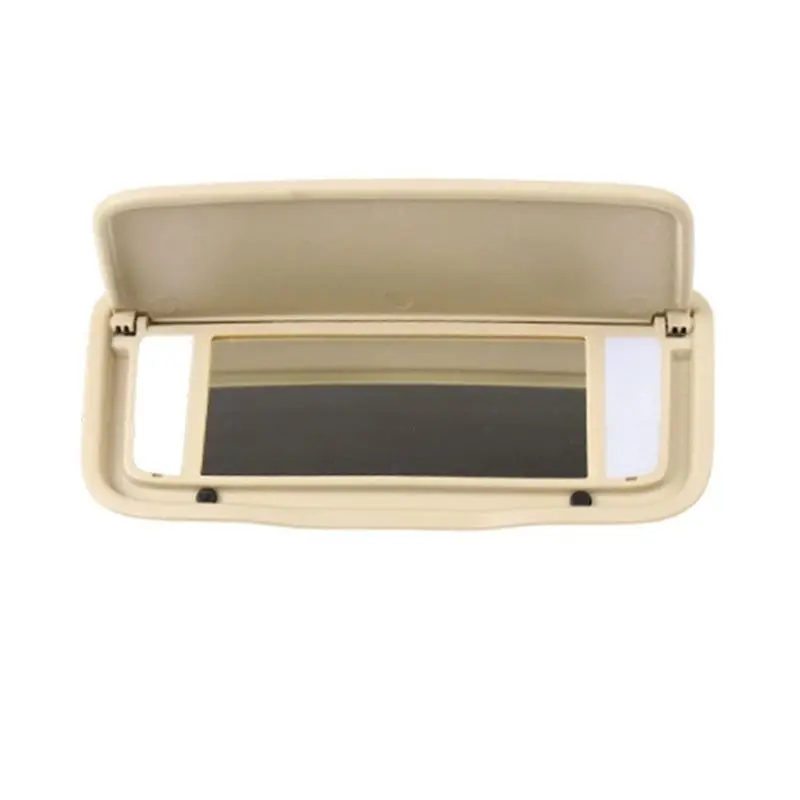 2X Car Sunvisor Sun Visor Makeup Mirror Cover With Light For Volvo XC60 2013-2017 S80 2014-2015 XC90 2013-2014 Beige