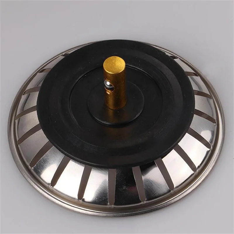 Kitchen Sink Filter Stainless Steel Pool Bathtub Drain Strainer Hair Catcher Stopper Waste Sink Filter Kitchen Tools Accessories