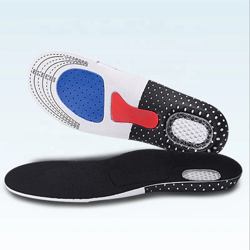 Silicone Sport Insoles Shock Absorption Orthopedic Arch Support Shoe Pad Unisex Gel Insoles Insert Cushion Sneakers Sole