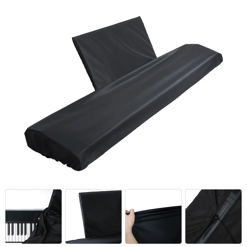 

Piano Dust Cover For Keyboard Elastic 88-key Electronic Organ 134X44X19CM Black Digital Protector Electric
