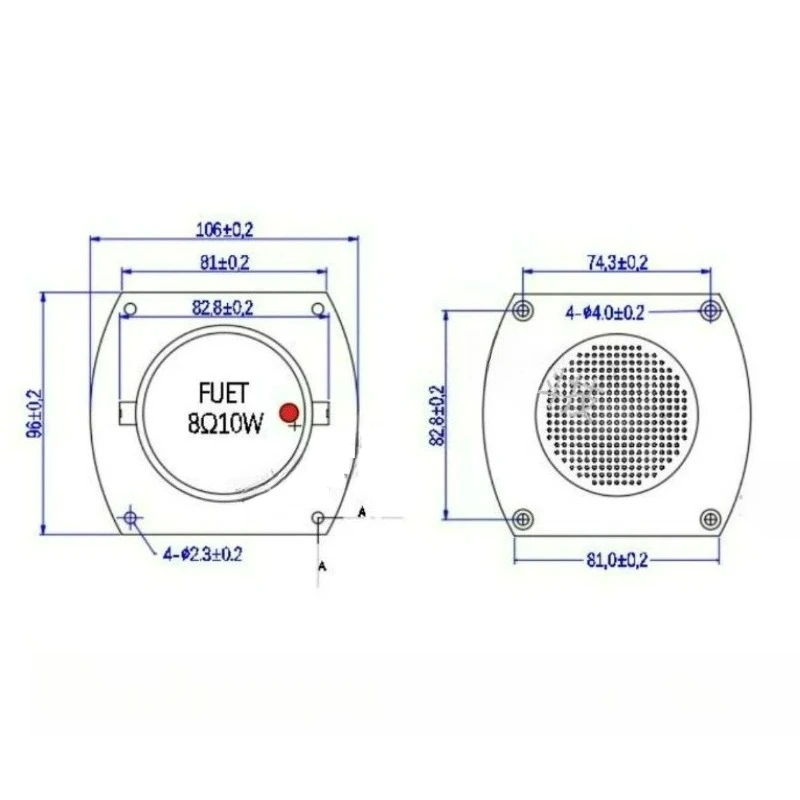 SOTAMIA 2 قطعة 106*96 مللي متر مكبر الصوت 8 أوم 10 واط الخارجية المغناطيسي المنزل الذكية بلوتوث مكبر صوت للموسيقى سطح المكتب رف الكتب المتكلم