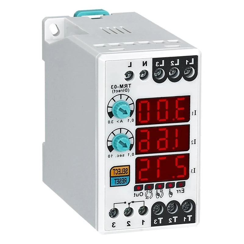 For Samwha-Dsp TRM 03 Thermal Relay Digital Overload Asymmetry Relay Single Phase Motor Protection Relay-AT36
