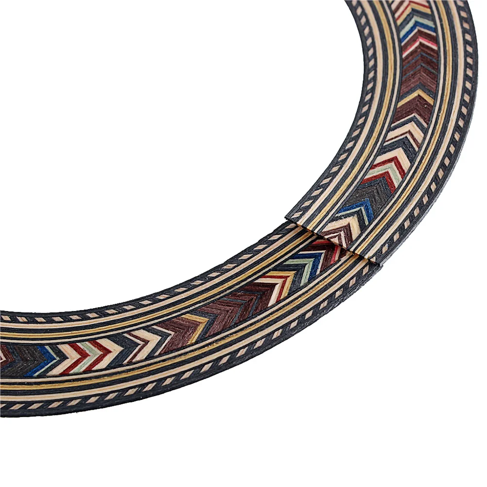 

1pcs 94Mm Wooden Guitar Rosette Acoustic Sound Hole Ring High Grade Durable Craftsmanship Color Changing Finish For Classical