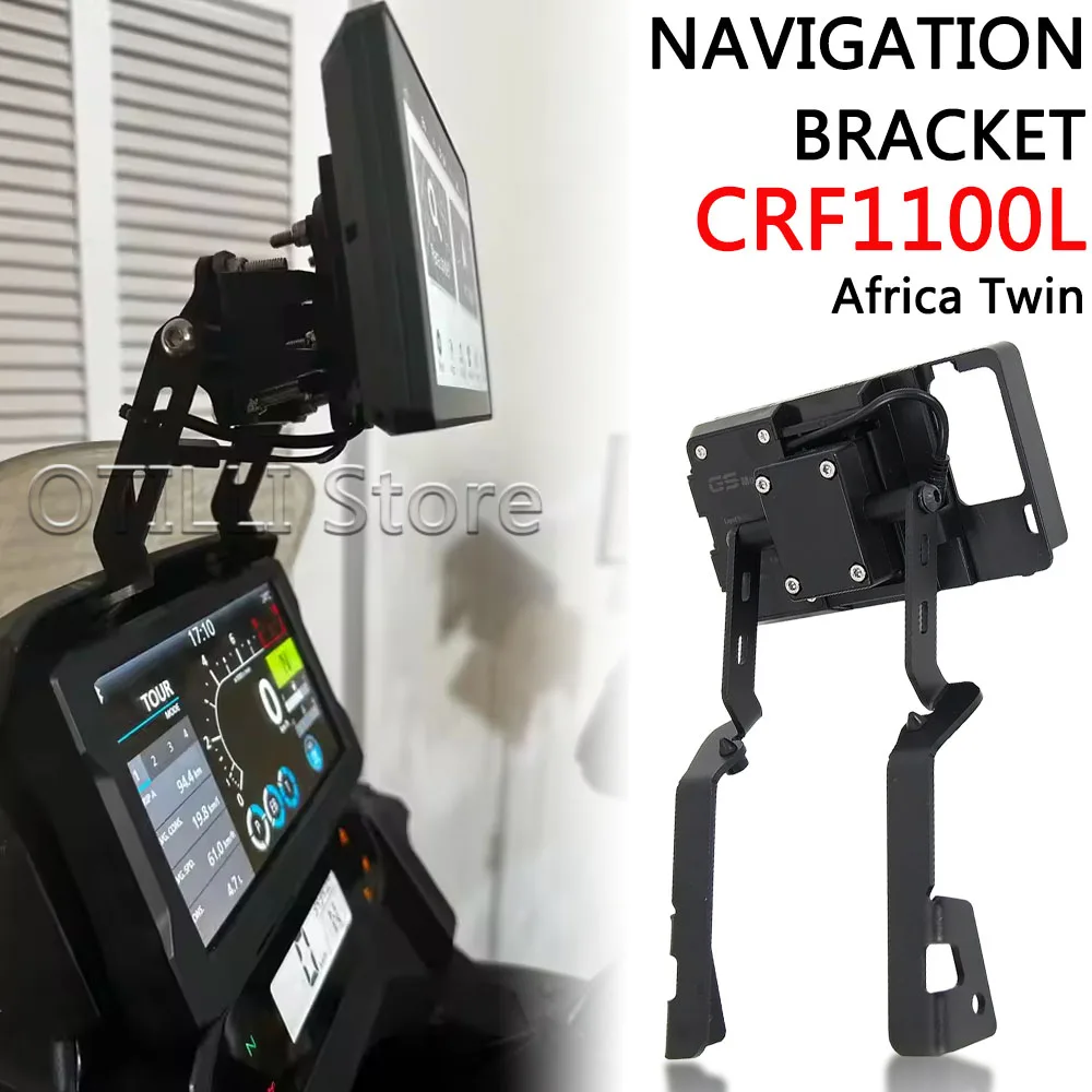

Мотоцикл для HONDA CRF1100L Africa Twin CRF 1100 L 2020-2024, подставка для телефона, держатель для смартфона, GPS-навигационная пластина, кронштейн