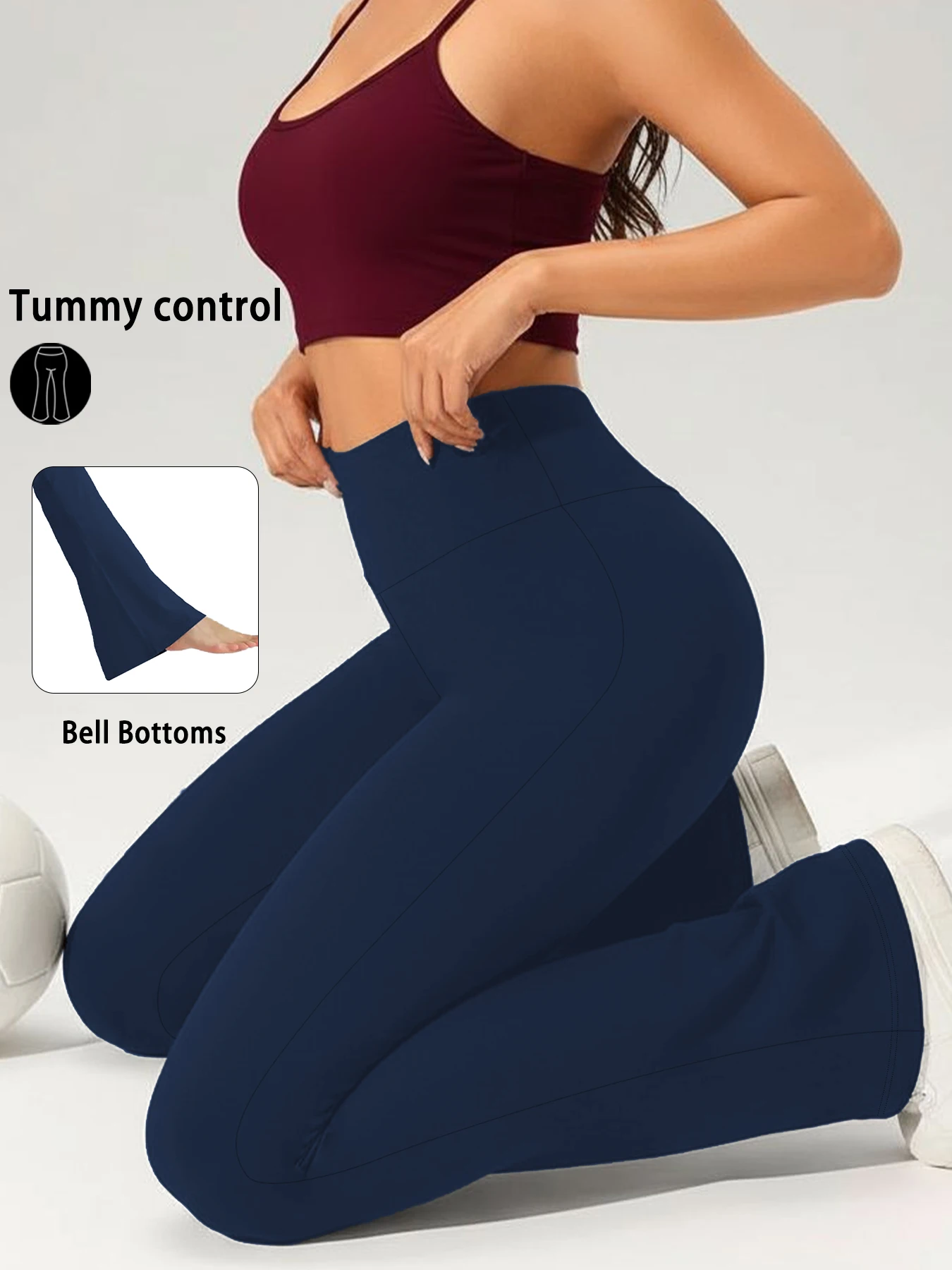 

Женские расклешенные леггинсы больших размеров с высокой посадкой для йоги и тренировок. Особенности контроля живота и стильного дизайна расклешенного низа в размерах.