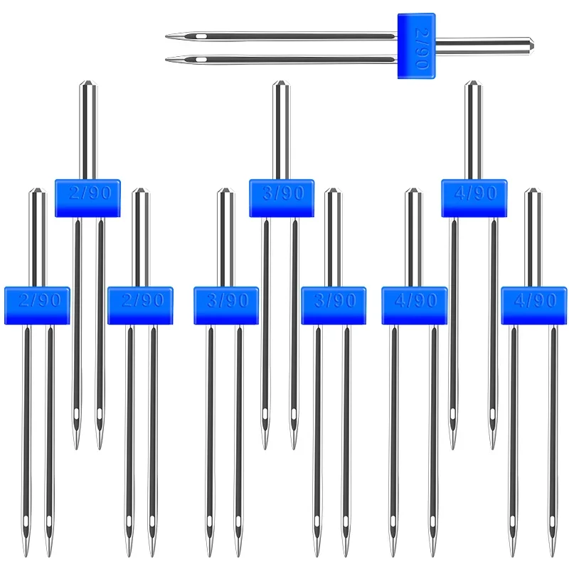 KRABALL Double Needles for Brother Sewing Machine Parts for Househeld Tools Sewing Machine Needles Twin Stretch Machine Needles