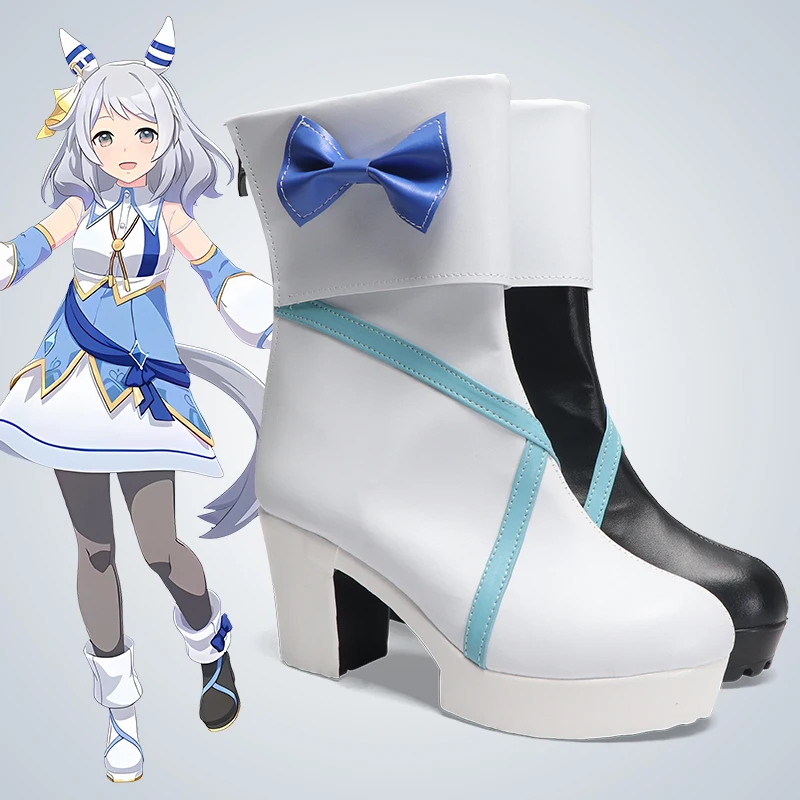 Jeu joli Derby Hishi Miracle Cosplay chaussures bottes Mirako pour fête d'halloween adultes femmes hommes