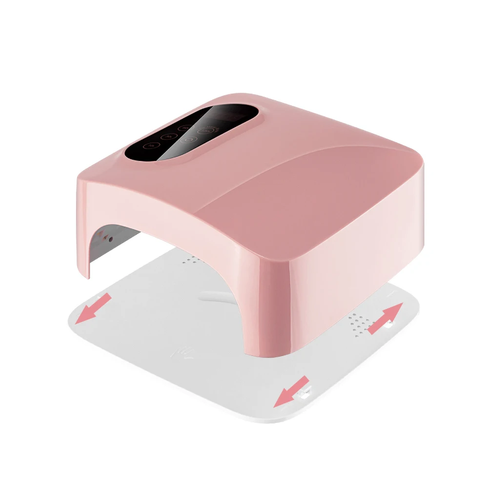 72W UV LED Lamp Rechargeable Nail Dryer Fast Dry LED Nail Drying Lamp Wireless for Curing All Gel Nail Polish Manicure Polish