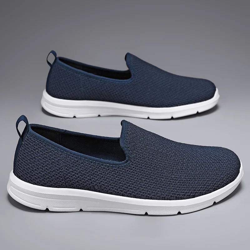 

Мужская прогулочная обувь большого размера, летняя новая легкая сетчатая дышащая противоскользящая спортивная обувь, повседневные кроссовки на плоской подошве для мужчин и женщин