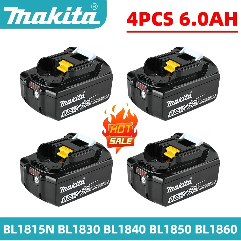 

DHL Ship Makita 18V 6.0Ah Rechargeable Power Tool Battery Lithium ion Replacement LXT bl1830 BL1860B BL1860 BL1850 BL1840 BL1815