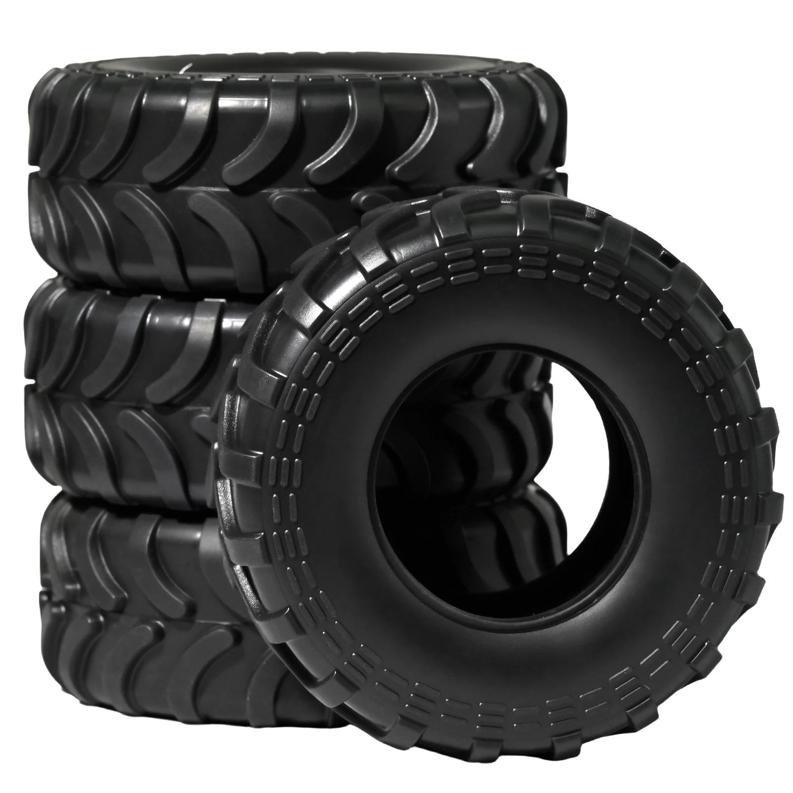 

4PCS 1.3 Inch Ultra Soft Sticky Rubber Tires for 1/24 1/18 SCX24 TRX4M FCX24 AX24 RC Crawler Upgrade Wheels