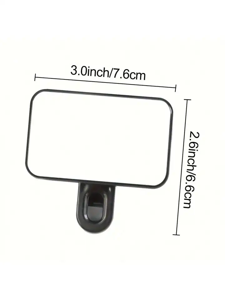 Luz de anillo LED para selfies recargable con 3 modos y clip para teléfono, cuentas de alta calidad, alimentación USB para smartphones, tablets y laptops 2