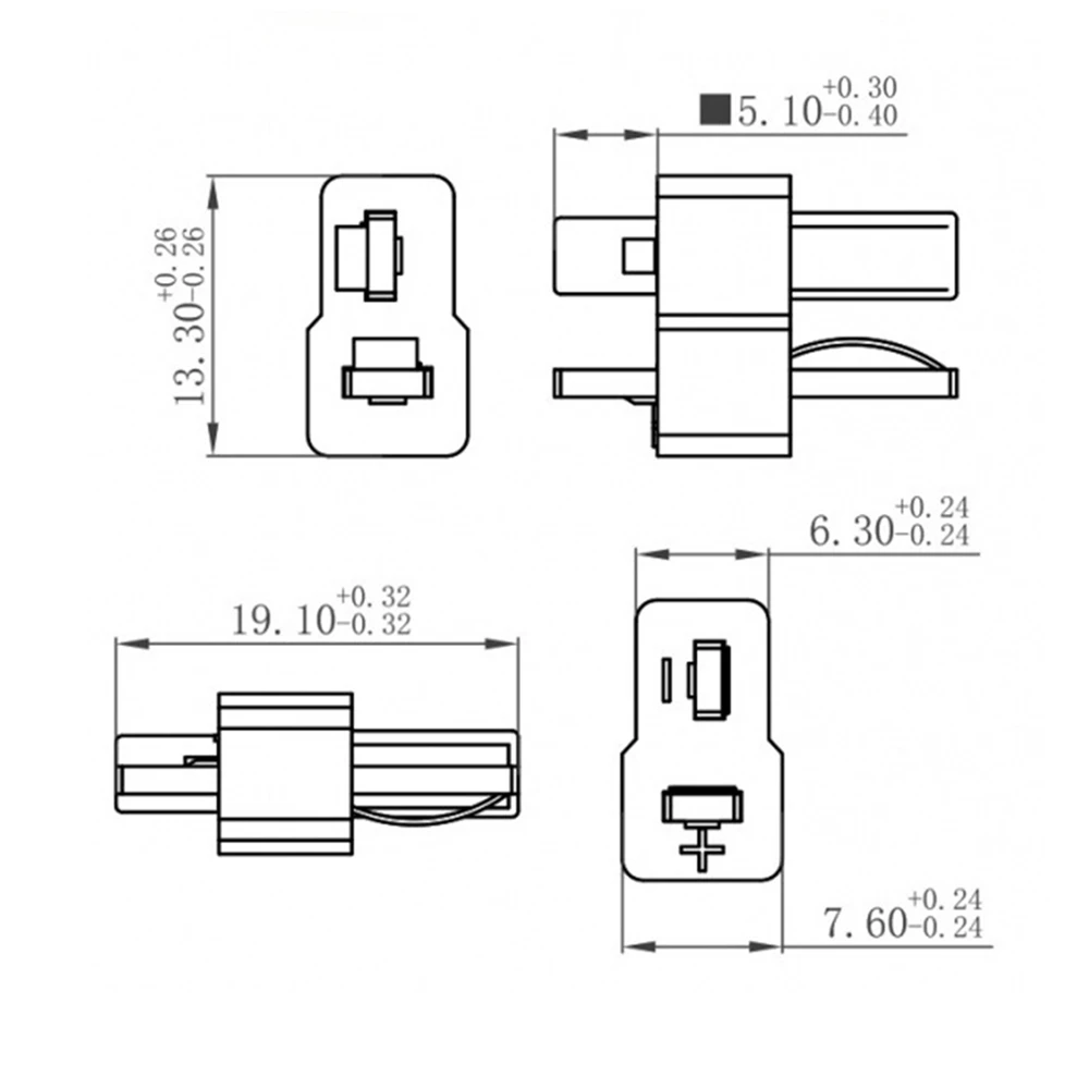 10Pair AM1015-M/F Anti-skidding Plug T Style Connector Female/Male 500V 20A Charging Plug for RC Lipo Battery ESC RC Helicopter