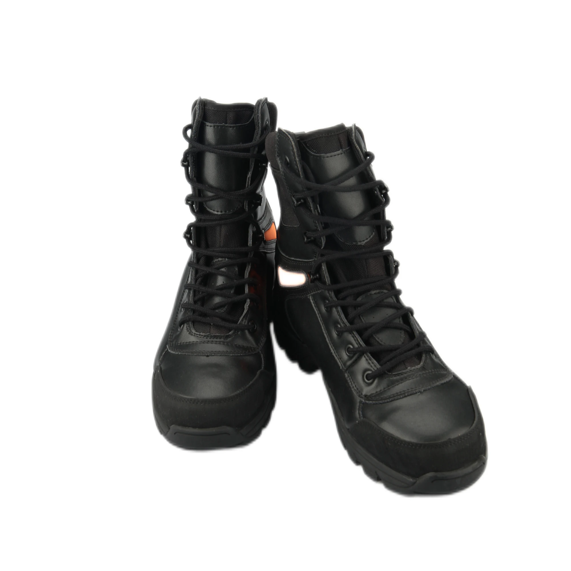 ATI-Fire Black Leather Heat Insulation Steel Toe Fire Fighter Boots