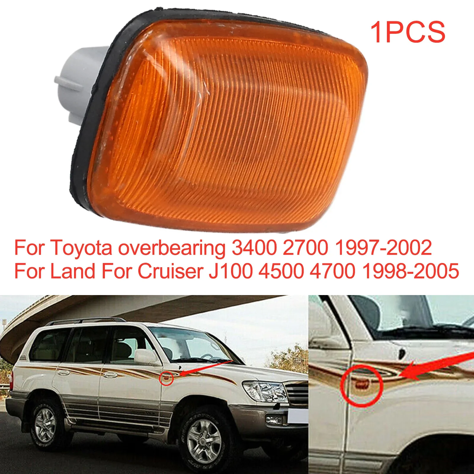 

Car Front Bumper Side Marker Turn Signal Lamp For Toyota For Cruiser LC100 98-07 2024 Hot Sale Brand New And High Quality