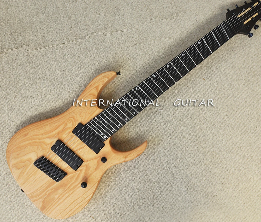 

8 Strings Purple Electric Guitar with Rosewood Fretboard,Slanted Pickups and Frets,Customizable